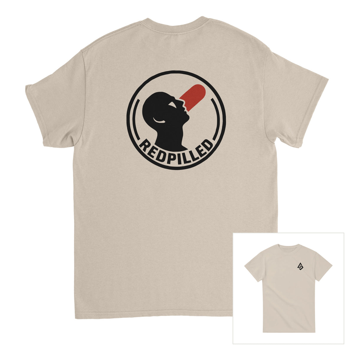 Redpilled Sand - espalda y delantera