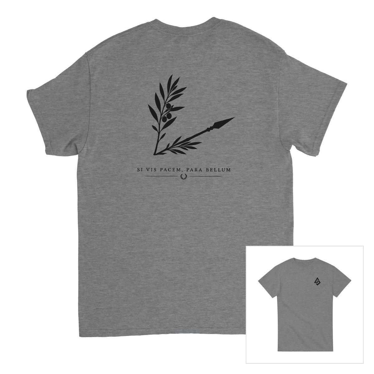 Si Vis Pacem Sport Grey - espalda y delantera